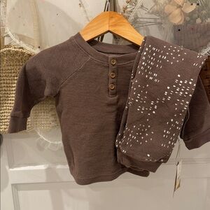 Grayson Collective Brown Patterned Kids Bottoms